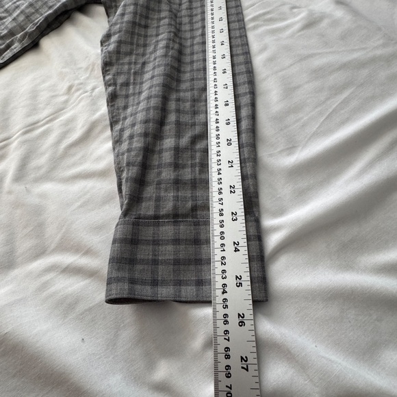 Joseph Abboud‎ Men's Long Sleeve Button Up Shirt Check Gray Size X-Large Casual - Picture 8 of 11